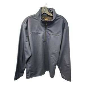 Timberland Blue Half Zip Pullover Sweatshirt Mens Size Large